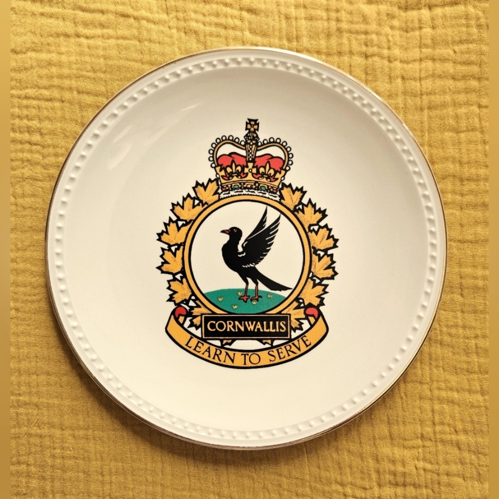 HMCS Cornwallis Commemorative Plate Naval Training Base in Nove Scotia